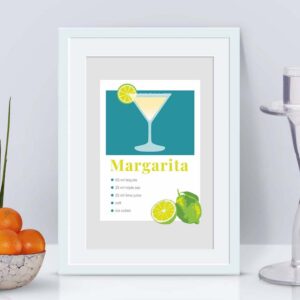 margarita print in frame
